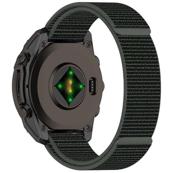 Armband i Nylon för Garmin Fenix 8 43mm/ Garmin Fenix 7S/ 6S - Justerbar Army Green