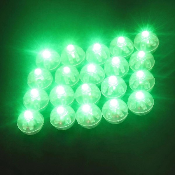 50 stk. Mini S Led S, Dby S Til, Bryllupsrotte green