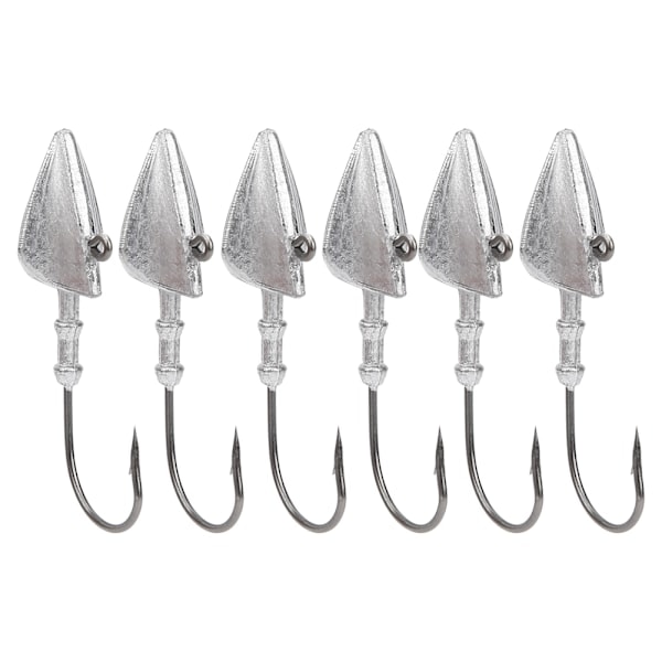 2 påsar jigghuvud fiskekrok bete långskott motvikt fiskekrok bete tillbehör 15g