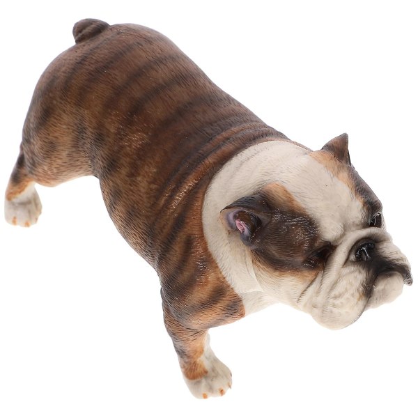 Realistinen Bulldog-hahmo Elävä Bulldog-Eläin Koira Figuuripatsas Kognitiivinen koiralelu
