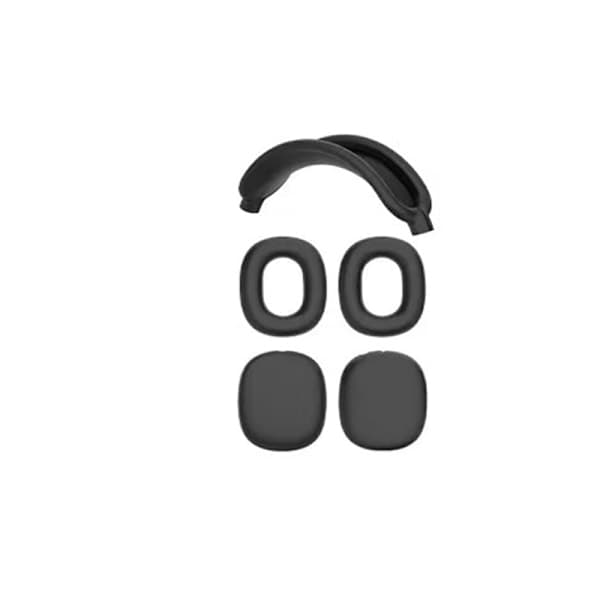 4-delt beskyttende silikoneetui til AirPods Max Sort Sort