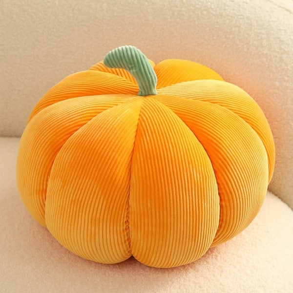 Mjuk plyschpumpa leksak fluffig stoppad dekoration orange 18cm