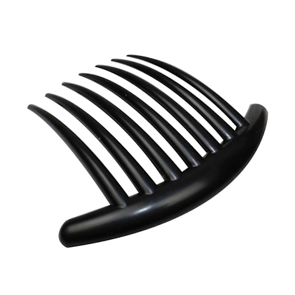 Fransk Twist Kam Retro Celluloid Hårkam 7 Tenner Sklisikker Kam Hårstyling Black