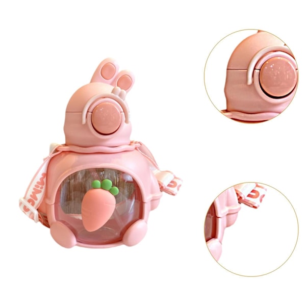 Lasten Pupupullo 690ml Söpö Juomapullo Pojille ja Tytöille Lapsi Pinkki Pink 14.5cmx9.5cmx20cm