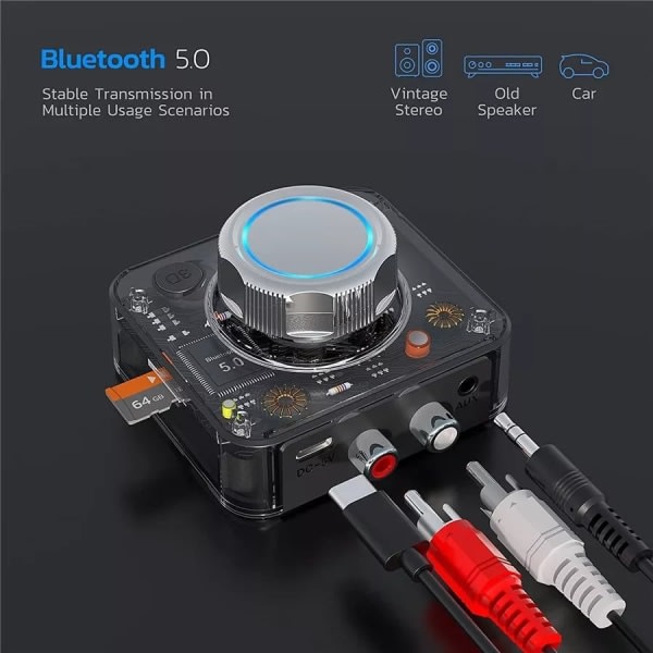 Bluetooth 5.0 Audio RCA-vastaanotin - WELLNGS