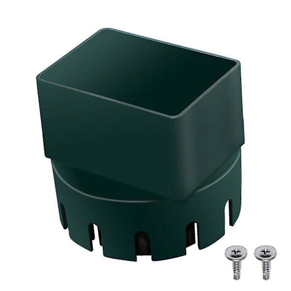 Ruuvikiinnitettävä sadevesijohdinsovitin PVC-viemäriputkelle, sopii 3 tai 4 tuuman putkelle Green 4x3inch