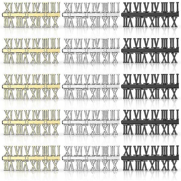 15 Stk. Ur Numre Sæt DIY Digital Ur Numre Ur Viser Ur Tilbehør (romertal)