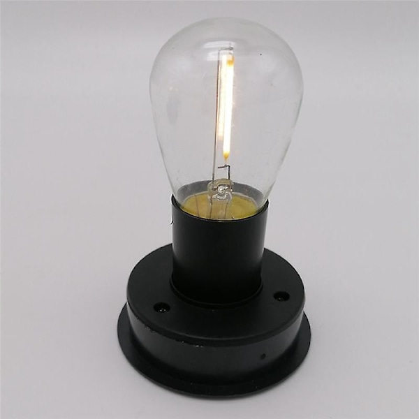 1kpl aurinkovalo LED-filamentilla, 2800K, automaattiset valoanturit, yövalo aitaan puutarhavalaisimeen (8,5 cm)