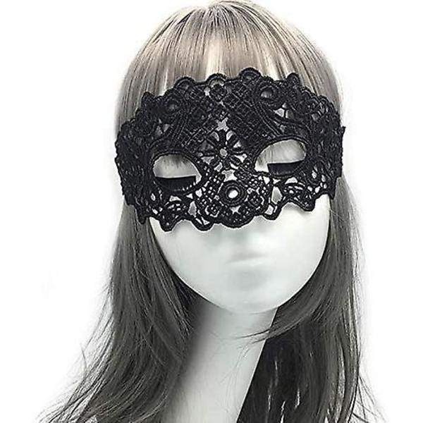 3 kpl naamioita naamiaisiin - Puoli kasvot seksikäs pitsi naamio juhliin prom naamiaisiin Halloween naamio