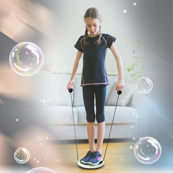 Midjetvridare med dragsko-massage fotsula, multifunktionell magnetisk balansbräda kroppsträning för kvinnor viktminskning/cardioträning green