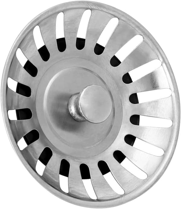 Avløpsfilter, rustfritt stål, diameter 78 mm