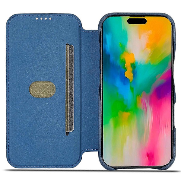 LC.IMEEKE Til iPhone 16 Pro Max Etui Kortholder Stativ Læder Telefon Cover Multicolor Style A