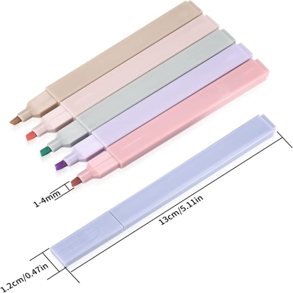 Pastel-väriset korostuskynät, 2 kpl 2