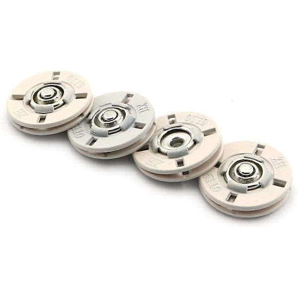 4 sett 21mm store metallknapper for sy på klær DIY frakk knapper, blå