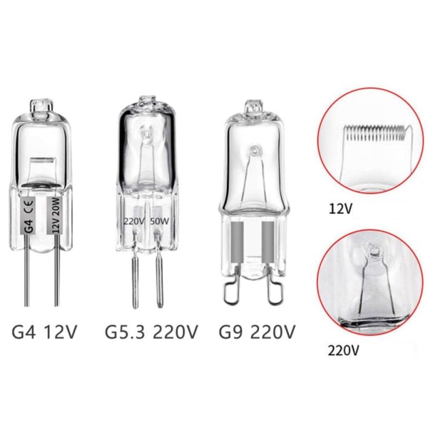 Halogenlampa Pärlor G4 G5.3 Ljuskälla G4 35W G4 10W