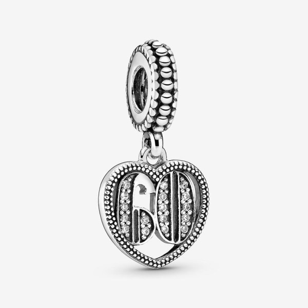 925 Sterling Sølv Charms Beads 18 21 30 Celebration Pendant Charm Fit Pandora Armbånd Halskæder Smykker til kvinder 60th