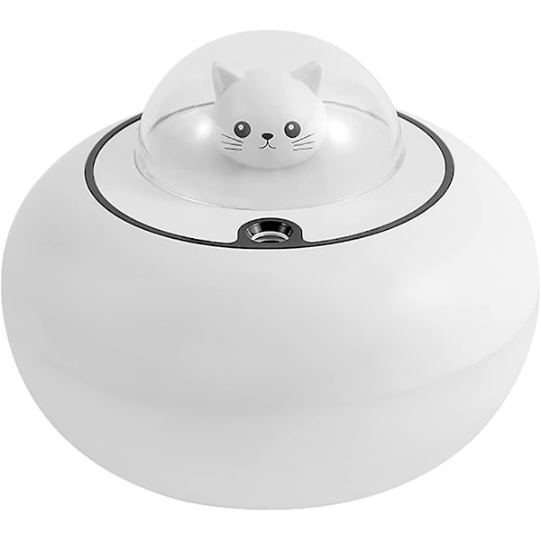 Luftfukter for hjemmet, nattlys kald tåke luftfukter, automatisk tidsstyrt avstenging, automatisk avstenging uten vann, hviskestille luftfukter, søtt sett