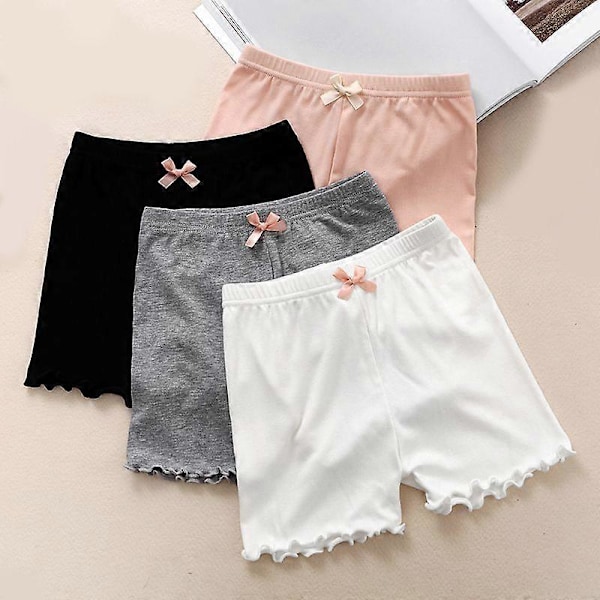 4-pack Modalshorts för flickor, dansshorts, cykelshorts under klänning för flickor 4 5T