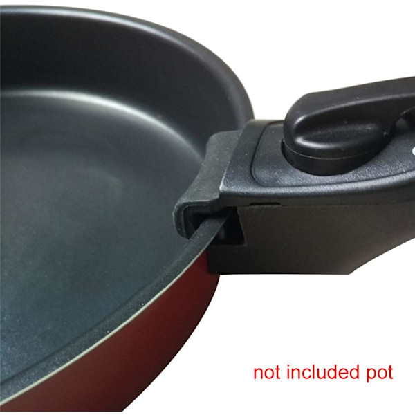 Aftagelig grydehåndtag, køkken skoldningssikkert bakelit pandehåndtag greb udskiftning hjem bærbar chuck 2Pcs