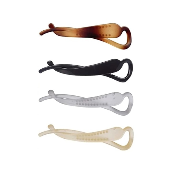 4 st plastmatta minimalistisk twist banan clips franska barretter hästsvanshållare hårnålar mode hårtillbehör för kvinnor