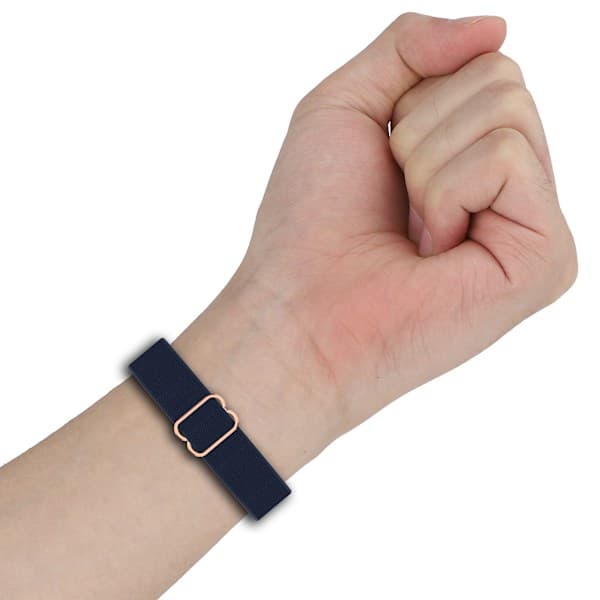 Xiaomi Mi Band 9/8/NFC Åndbart Nylonarmbånd Sort Sort Black