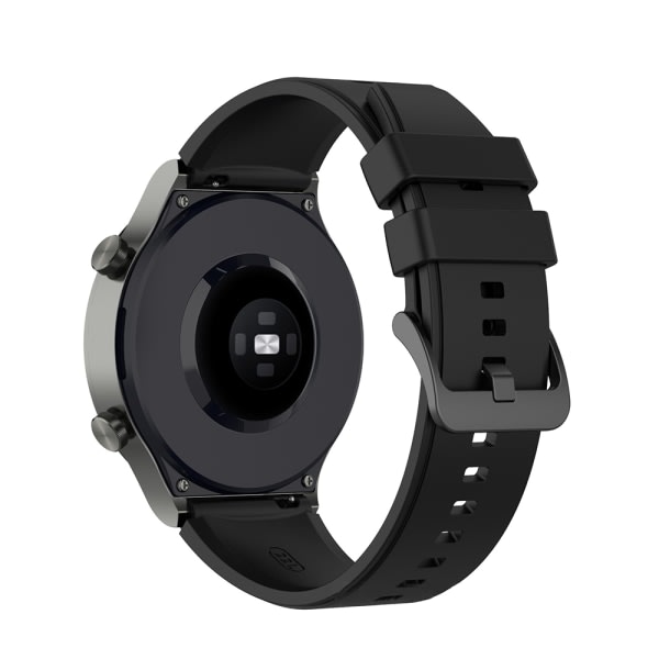 Silikonarmband 22mm för Huawei Watch GT3 Pro 46mm - Svart