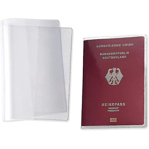 Passdeksel 5-pakke Klare Plast Passbeskyttere Klar Frost Passgave