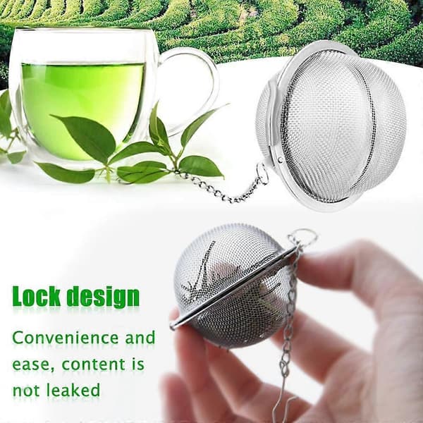 2-pak te-si - te-kugle-infuser i rustfrit stålnet