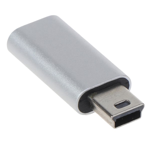 Støtte for USB C til Mini USB-adapterkontakt Lading og datasynkronisering for mp3-spillere,