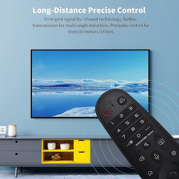 An-mr19ba erstatningsfjernbetjening til LG Nanocell TV Sm80 Sm81 Sm82 Sm85 Sm86 Sm90 Sm95 Sm98 Sm99 serie 4k Uhd Um80 Um75