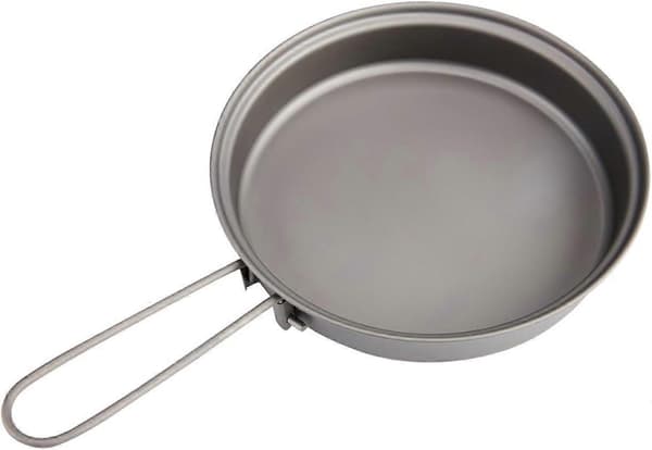 Titanium Stekpanna Utomhus Camping Picknick Lättviktsutrustning 145mm