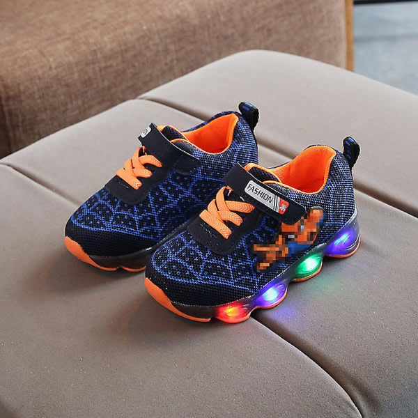 Børns LED Light Up Sko Lysende Blinkende Sneakers til Drenge Piger