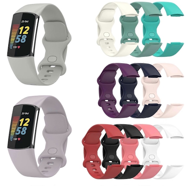 Fitbit Charge 5:lle sopiva ranneke, koko: Pieni Black