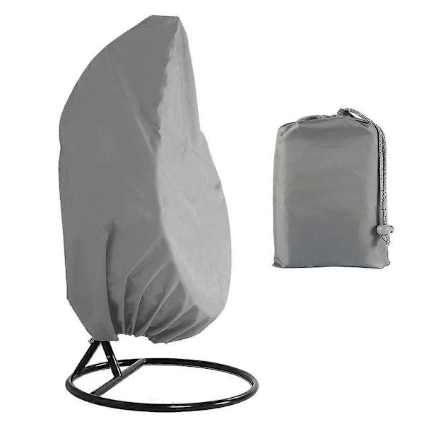 210D Överdrag för Hängande Uteplatsstol, Dammtätt och Vattentätt Skydd för Pod Swing Stol Grey 231x200CM