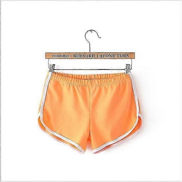 Sportshorts Dam Hemmakläder Casual Enfärgad Mode Yoga Strandbyxor Godisfärg Hotpants A yellow S
