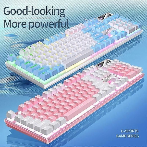 YINDIAO K500 Taustavalaistu Langallinen Peliklaviatuuri Ympäristövalaistus Kotikoneen Klaviatuuri Multicolor Style A