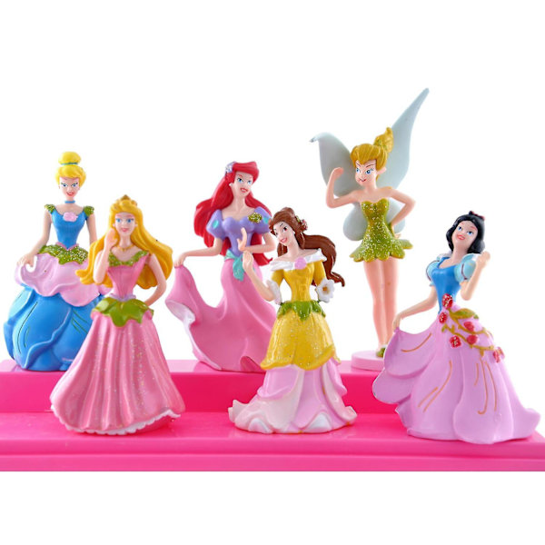 Barnpresenter Design 6 stycken Glitterprinsessor Snövit Belle Figur 3 Generationer ES485