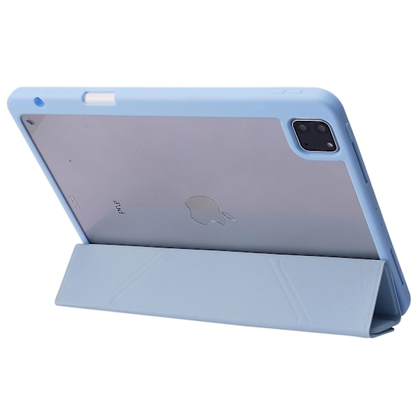 iPad Pro 13 (2024) Fodral Origami Stativ Läder Tabletskydd med Auto Wake / Sleep - Babyblå Multicolor Baby Blue