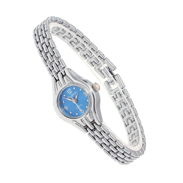Sött Armbandsur för Kvinnor Mujer Gyllene Relojes Liten Urtavla Quartz Klocka Populär Armbandsur Timme Kvinnliga Damer Eleganta Klockor Silver 2
