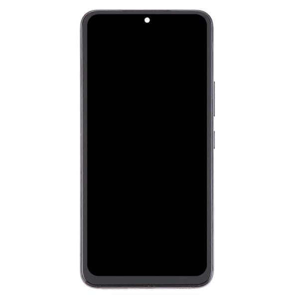 Til Samsung Galaxy S22 5G SM-S901B EU-version TFT LCD-skærm Digitizer Komplet samling med ramme (sort) Sort