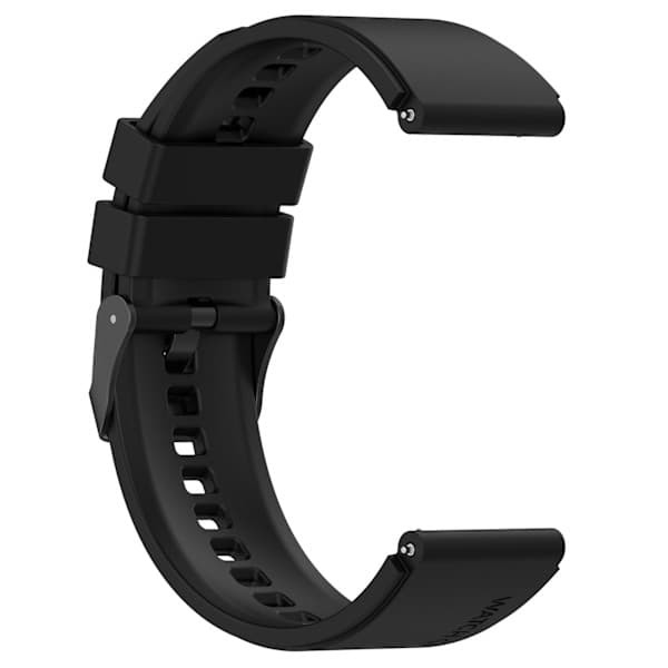 Universal kompatibel urrem - 22 mm sort sort Black