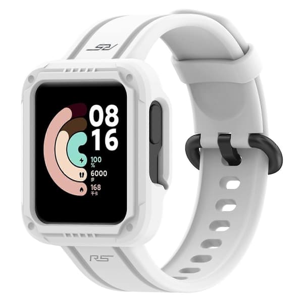 Silikoninen kellon ranneke Xiaomi Redmi Watch Lite -kellolle White