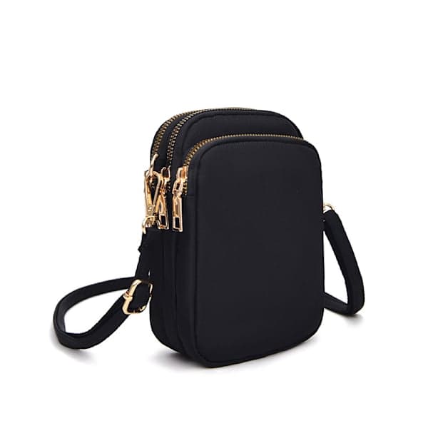 Crossbody mobiltelefon taske Sort Sort