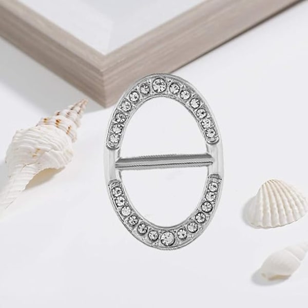 Sjalspänne Inlagd Rhinestone Spänne Halsduksspänne Sjalspänne Klämma Sjal Dekorationsspänne för Din Familj Vänner Älskare