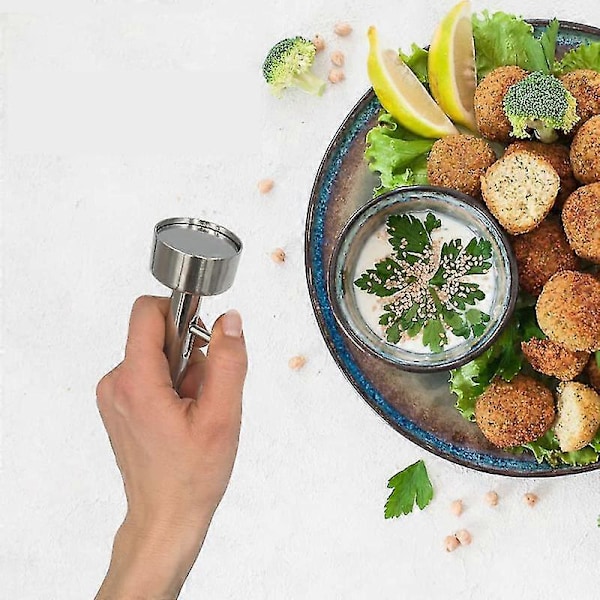 Falafel Scoop Maker i rustfrit stål, stor falafelkuglemaskine, non-stick kødpresseværktøj, køkkenredskaber, ny