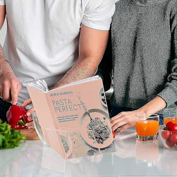 6-pak Akryl Bogestativ Klar Akryl Display Easel Holder til Visning af Album, Bøger, Musik She