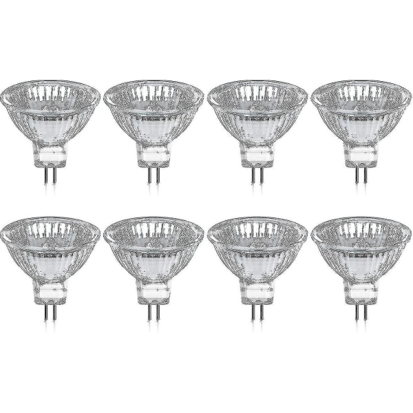 8 kpl halogeenivalaisimia Gu5.3 Mr16 35w 12v himmennettävä - lämmin valkoinen 2800k, 400 lumenia, kansi Jz [DB]