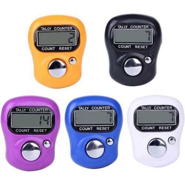 Fingerring Digital Tasbeeh Tasbih Räknare Timer Religiös Stickningsrad ELS 20 pc