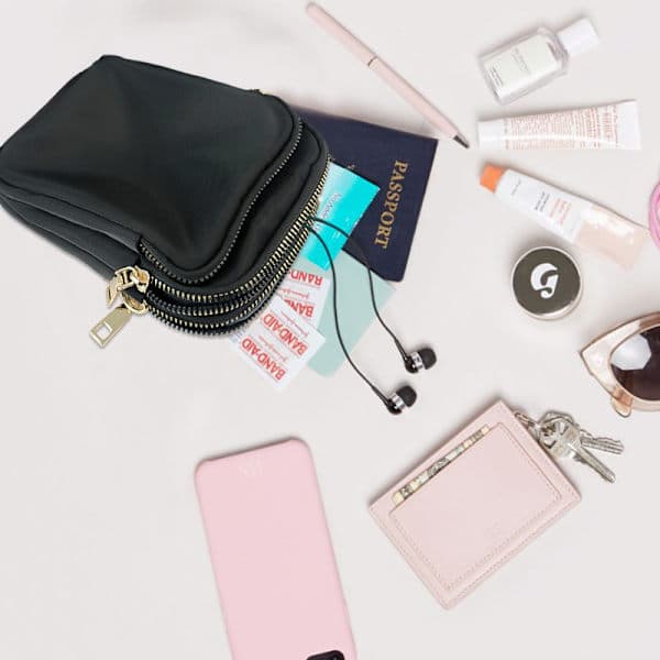 Crossbody mobiltelefon taske Sort Sort