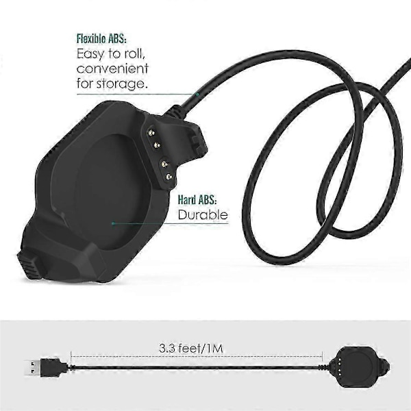 USB Oplader Ladekabel til Forerunner 920XT Multisport GPS Ur Nye Modeller